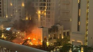 برخورد پهپادهای ایرانی به منطقه‌ای در دوبی