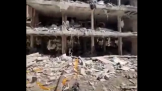 ویرانی‌های تل‌آویو پس از حمله موشکی صبح امروز