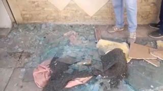 سینما تربیت مهاباد بعد از حمله هوایی | ساختمان جمعیت هلال احمر هم تخریب شد