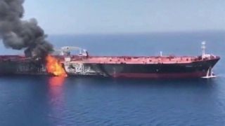 اصابت پهپاد سپاه به نفتکش متخلّف آمریکایی در خلیج فارس