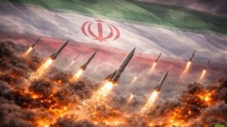 لحظات دیدنی عبور موشک‌های ایران در آسمان