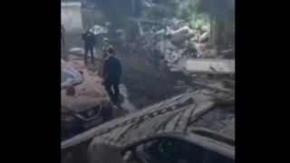 تصاویر  خسارات به بار آمده در تل‌آویو