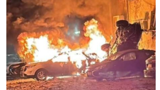 آثار حمله موشکی لحظات قبل ایران به تل آویو