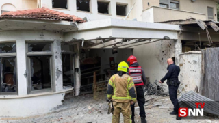 آثار به‌جا مانده از اصابت موشک‌های ایران در ریشون لتسیون