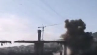 تصاویری جدید از لحظه بمباران پل B۱ کرج