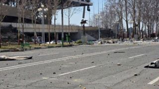 وضعیت سالن ۱۲هزار نفری آزادی پس از حملات ناجوانمردانه