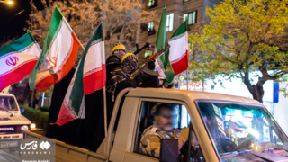 رژه مسلحانه بانوان در قزوین