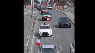 کاروان خودرویی حامیان ایران در مونترال کانادا