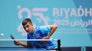 تمرینات نابغه پینگ‌پنگ ایران در ژاپن