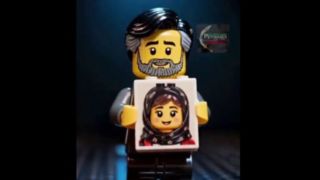 انیمیشن لگو از لحظه فروریختن مدرسه شجره طیبه میناب 