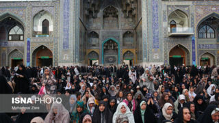  حال‌وهوای شب عید سعید غدیر در حرم امام رضا(ع)