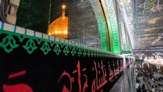 حرم امام حسین(ع) سیاهپوش شد