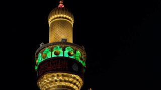 حرم علوی رنگ و بوی محرم به خود گرفت