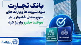 بانک تجارت سود سپردهها و یارانههای سرپرستان خانوار را واریز کرد بانک تجارت سود سپردهها و یارانههای سرپرستان خانوار را واریز کرد