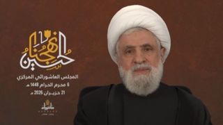 شیخ نعیم قاسم: صهیونیستها باید فوری از خاک لبنان خارج شوند شیخ نعیم قاسم: صهیونیستها باید فوری از خاک لبنان خارج شوند