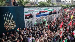 مراسم تشییع آقای شهید ایران در تهران