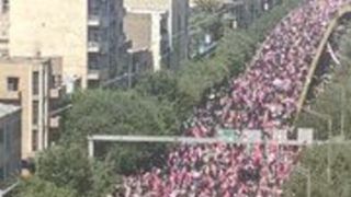تصاویر هوایی از بدرقه تاریخی مردم از رهبر شهید انقلاب تصاویر هوایی از بدرقه تاریخی مردم از رهبر شهید انقلاب