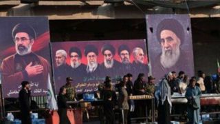 پیکر رهبر شهید وارد نجف شد+ فیلم