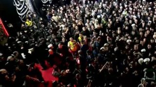 برگزاری مراسم باشکوه ادای احترام به پیکر امام شهید در فرودگاه نجف برگزاری مراسم باشکوه ادای احترام به پیکر امام شهید در فرودگاه نجف