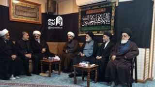 دیدار علما و بزرگان نجف اشرف با فرزند ارشد رهبر شهید انقلاب