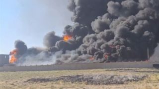آتش‌سوزی در پتروپالایشگاه پلدختر/ حجم آتش عملیات مهار را دشوار کرد 