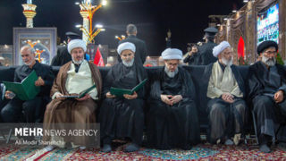 دومین شب بزرگداشت رهبر شهید انقلاب در حرم امام رضا (ع)
