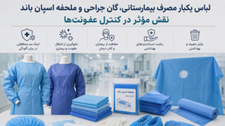 لباس یکبار مصرف بیمارستانی، گان جراحی و ملحفه اسپان باند موثر در کنترل بیماری ها