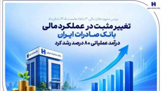 تغییر مثبت در عملکرد مالی بانک صادرات ایران/ درآمد عملیاتی ۸۰ درصد رشد کرد