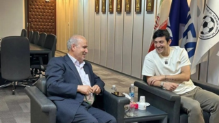 دیدار آزمون با تاج در فدراسیون فوتبال
