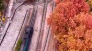 پاییز زیبای ایستگاه قطار بیشه استان لرستان