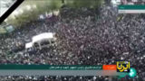 تصاویر هوایی از مراسم تشییع رئیس جمهور شهید و شهدای همراه در بیرجند