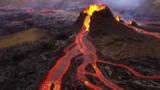 فوران شگفت‌انگیز آتشفشان در ایسلند