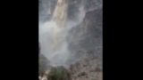 تصاویری از جاری شدن آبشار فصلی کوهبزان