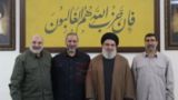 تصویری از فرماندهان هوافضای سپاه در کنار شهید سید حسن نصرالله