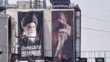 نصب تصاویر رهبر شهید ایران در کربلای معلی